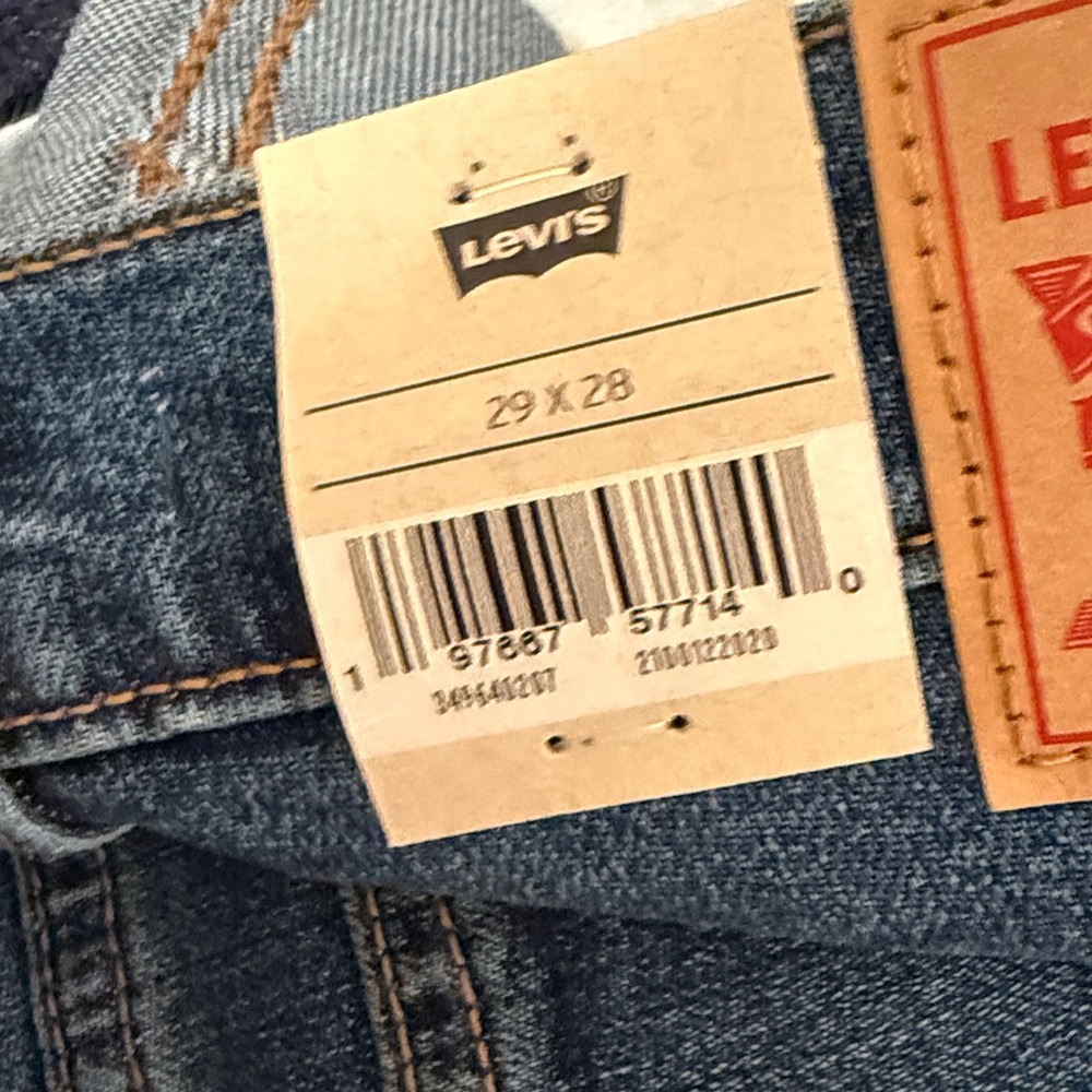 Levi's Dark Blue Wedgie Straight Jeans - Picture 6 of 6